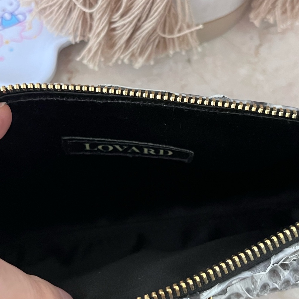 Authentic Python Black And Gray Handbag - image 4